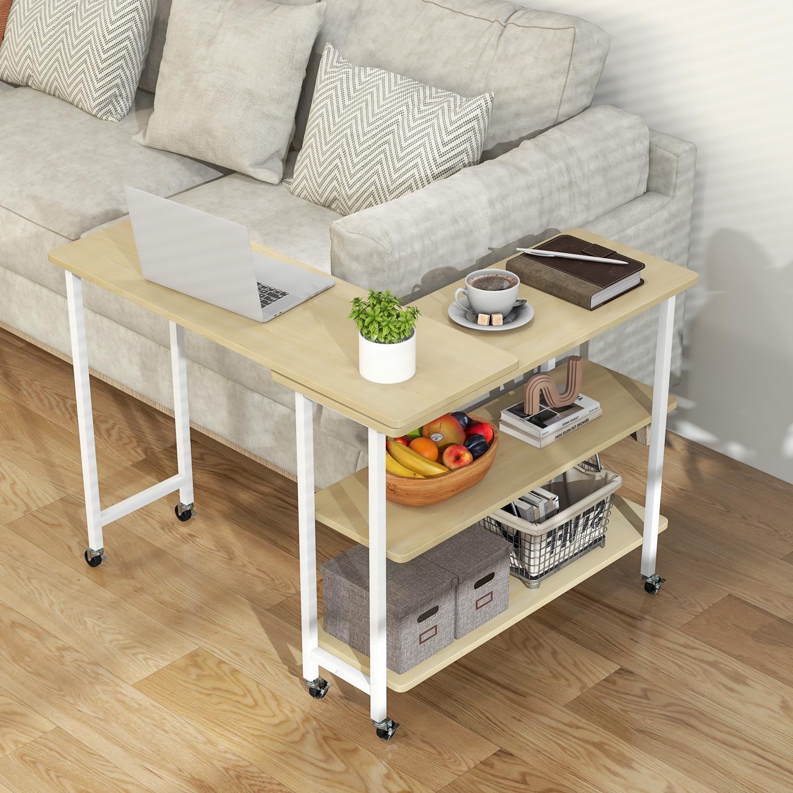 Amazon.com: Tangkula 360° Rotating Sofa Side Table, Patented
